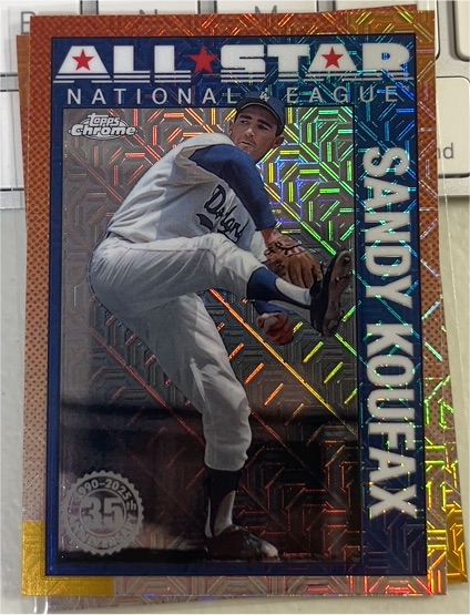 2025 Topps Chrome Series 2 #90ASC-46 Sandy Koufax — front