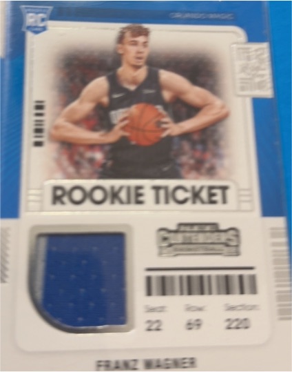2021-22 Panini Contenders Rookie Ticket #RTS-FWA Franz Wagner — front