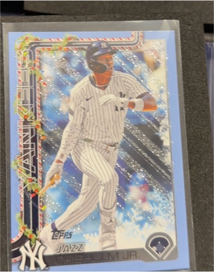 2025 Topps Holiday #H176 Jazz Chisholm Jr. — front