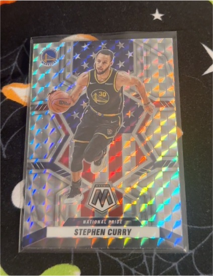 2021-22 Panini Mosaic Basketball National Pride #247 Stephen Curry — front