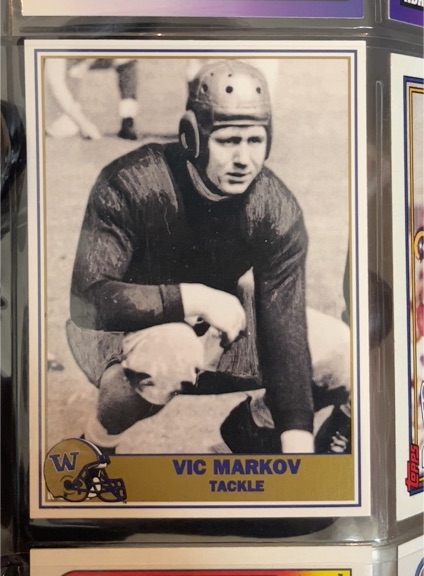 1992 Pacific Greats Washington Huskies #58 Vic Markov — front