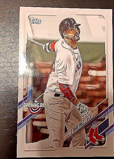 2021 Topps Opening Day #127 J.D. Martinez — front