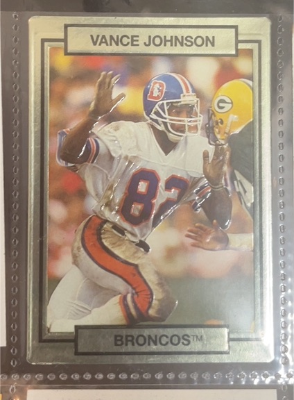 1990 Action Packed #66 Vance Johnson — front