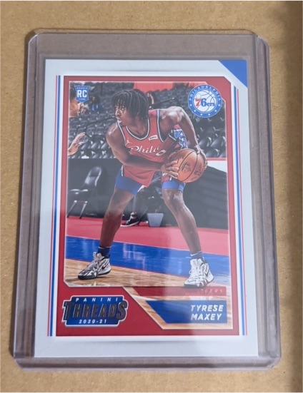 2020-21 Panini Chronicles Threads #76 Tyrese Maxey — front
