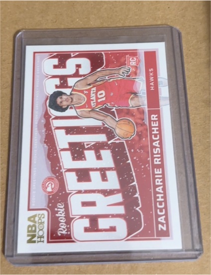 2024-25 Panini NBA Hoops #15 Zaccharie Risacher Rookie Greetings — front