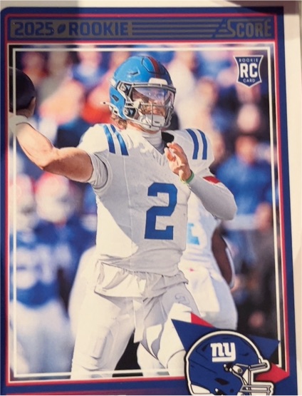 2025 Panini Score #35 Jaxson Dart — front