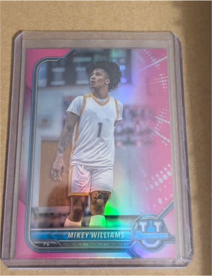 2021 Bowman University #86 Mikey Williams — front