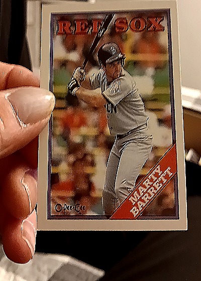 1988 O-Pee-Chee #338 Marty Barrett — front
