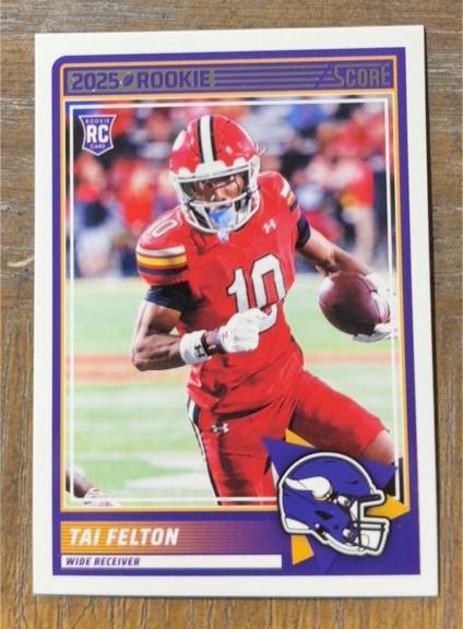 2025 Panini Score #60 Tai Felton Rookie — front