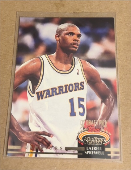 1992-93 Topps Stadium Club #320 Latrell Sprewell — front