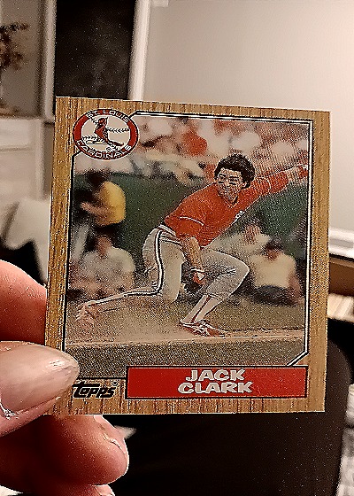 1987 Topps #520 Jack Clark — front