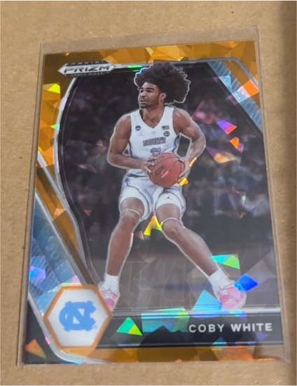 2021 Panini Prizm Draft Picks Orange Ice #35 Coby White — front