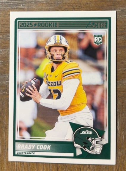 2025 Panini Score #36 Brady Cook — front