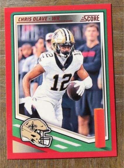 2025 Panini Score #218 Chris Olave — front