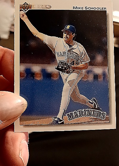 1992 Upper Deck #405 Mike Schooler — front