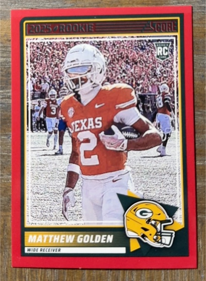 2025 Panini Score #56 Matthew Golden — front