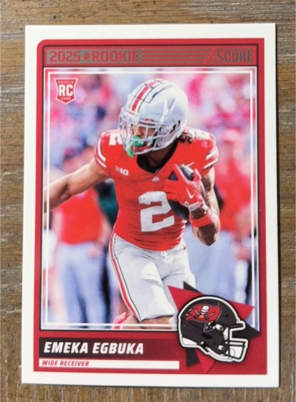 2025 Panini Score #2 Emeka Egbuka — front