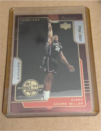 1999-00 Upper Deck Gold Reserve #248 Andre Miller Rookie Card — front
