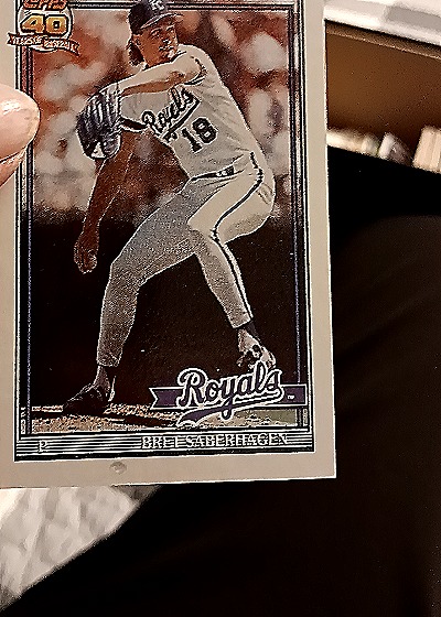 1991 Topps #280 Bret Saberhagen — front
