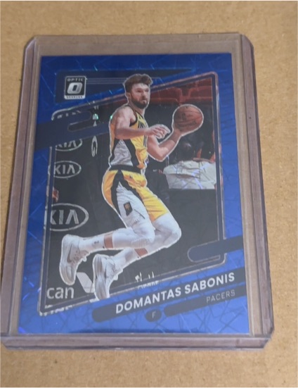 2021-22 Panini Donruss Optic #94 Domantas Sabonis — front
