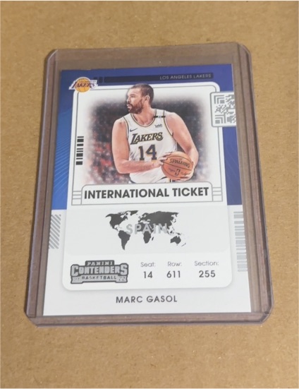 2021-22 Panini Contenders #6 Marc Gasol International Ticket — front