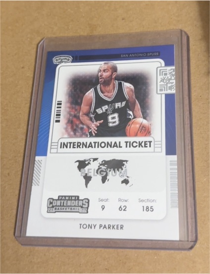 2021-22 Panini Contenders #2 Tony Parker International Ticket — front