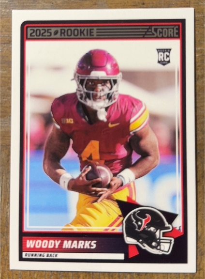 2025 Score #43 Woody Marks — front