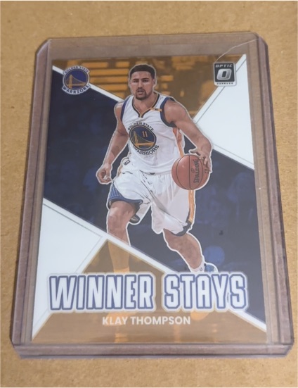 2022-23 Panini Donruss Optic #1 Klay Thompson Winner Stays — front