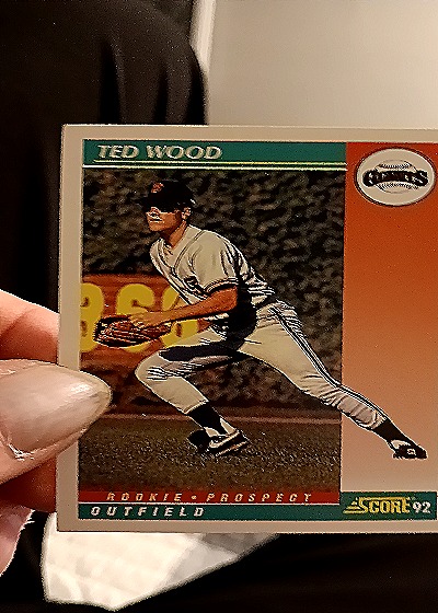 1992 Score #768 Ted Wood — front