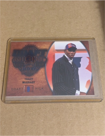 2008-09 Fleer Hot Prospects Draft Night Blue #104 Tracy McGrady — front