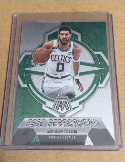 2022-23 Panini Mosaic #4 Jayson Tatum Epic Performers — front