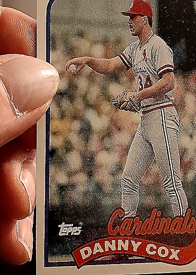 1989 Topps #508 Danny Cox — front