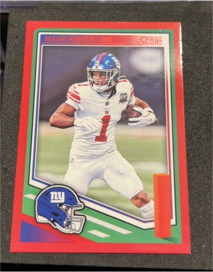 2025 Panini Score #105 Malik Nabers — front