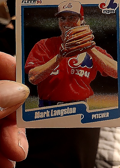 1990 Fleer #352 Mark Langston — front