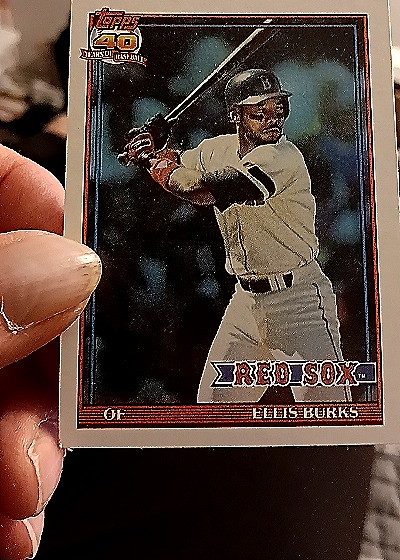 1991 Topps #70 Ellis Burks — front