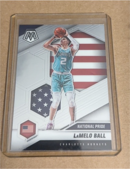 2020-21 Panini Mosaic #257 LaMelo Ball National Pride Rookie — front
