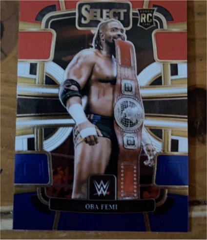 2024 Panini Select WWE #38 Oba Femi Rookie Card — front
