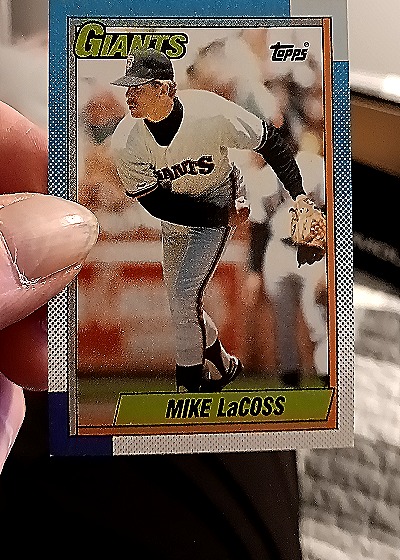 1990 Topps #53 Mike LaCoss — front
