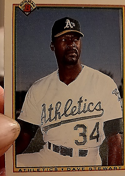 1990 Bowman #449 Dave Stewart — front