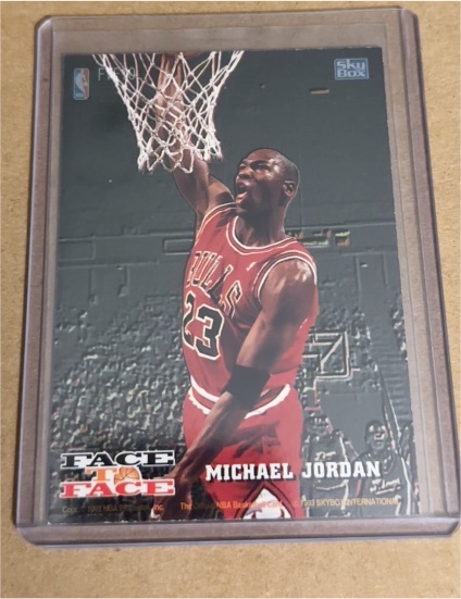 1993-94 Skybox NBA Hoops Face to Face #FTF10 Michael Jordan — front