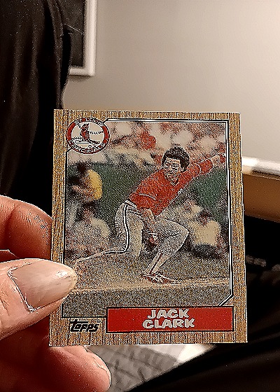 1987 Topps #520 Jack Clark — front