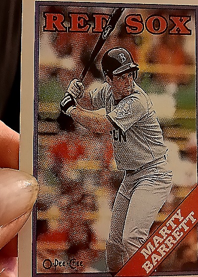 1986 O-Pee-Chee #360 Marty Barrett — front
