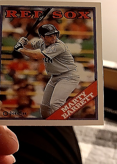 1988 O-Pee-Chee #525 Marty Barrett — front