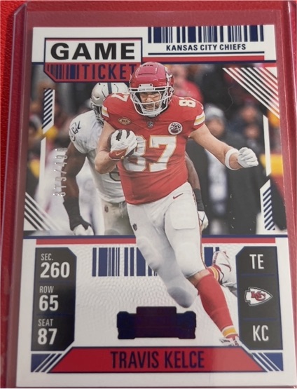 2024 Panini Contenders #48 Travis Kelce Season Ticket — front