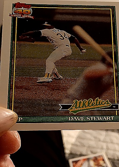 1991 Topps #50 Dave Stewart — front