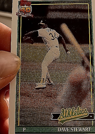 1991 Topps #144 Dave Stewart — front