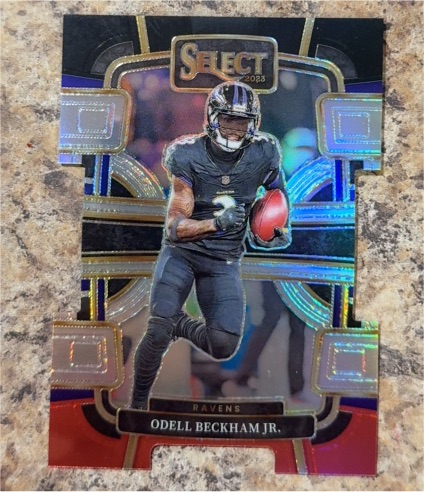 2023 Panini Select #9 Odell Beckham Jr. Concourse Die-Cut — front