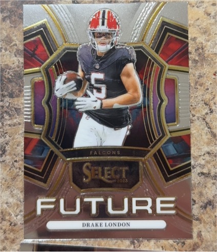 2023 Panini Select #FUT-DLO Drake London — front
