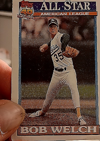 1990 Topps #394 Bob Welch — front