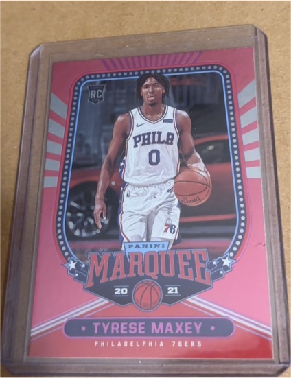 2020-21 Panini Chronicles Marquee #260 Tyrese Maxey — front